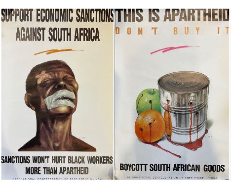 Political Interest - collection of vintage political posters predominantly relating to South Africa in the 1980s to include: 