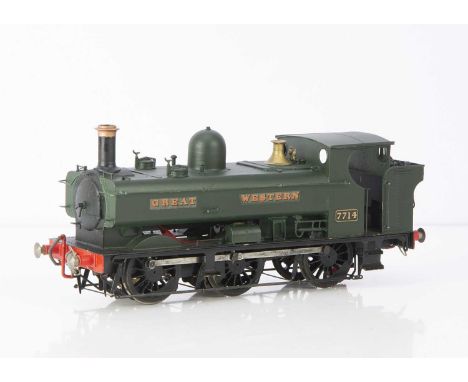 A Gauge 1 battery-powered radio-controlled GWR 77xx class 0-6-0 Pannier Tank Locomotive, from a Mercian kit, built to a reaso