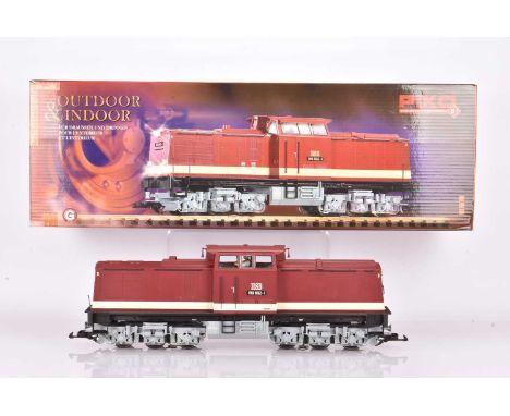 Piko G Gauge HSB Diesel Locomotive Red C0-C0 BR 199 numbered 199 802-1 diesel, some parts broken but in the box G, Original m