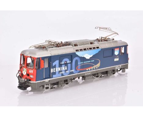 LGB G Gauge RhB Bernina 100 Electric Locomotive 28435 Collection Item special livery Ge 4/4 II numbered 619 VGC, believed to 