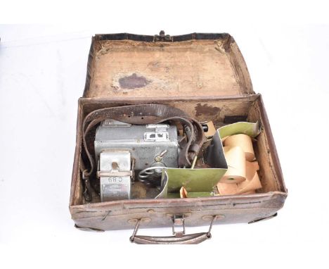 TIM Ltd Bus/Tram Conductors Ticket Machine, Ticket Issue Machines Ltd stamped C89 with leather shoulder strap and attached ti
