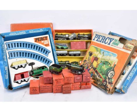 Two Hornby 0 Gauge Thomas The Tank Engine 'Percy The Small Engine' and Set 21 Train Sets and Accessories, each set with Percy