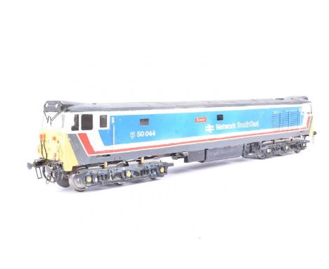 Just The Ticket Kitbuilt Gauge 1 battery powered Network SouthEast red/blue/white Class 50 Diesel Locomotive, motors to four 