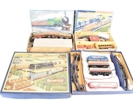 Brimtoy and Betal 0 Gauge Clockwork  and Brimtoy 00 Gauge Electric Train Set, Train Set and  Brimtoy 354 comprising BR red 62