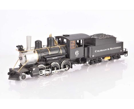 LGB G Gauge 2-6-0  American Colorado &amp; Southern steam Locomotive 2019S Numbered 6 including manual, in original box, F-G,