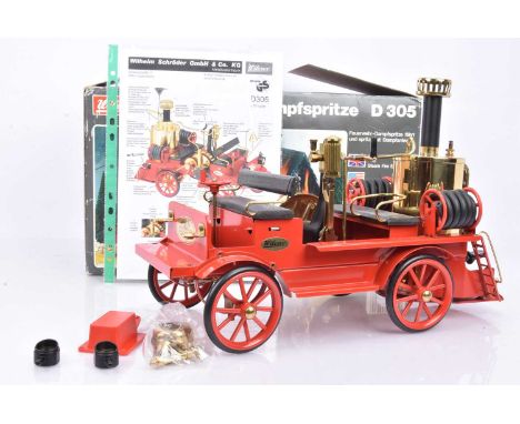 Wilesco D305 Live Steam Fire Engine, with instructions, in original box, VG-E, appears unused, box G