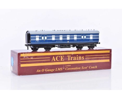 ACE Trains 0 Gauge C/20-K1 LMS blue Coronation Scot  Kitchen Car, in original box, E, appears unrun, box VG