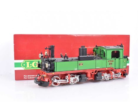 LGB G Gauge 0-4 4-0 Steam Locomotive 20841 Green K Sachs Sts EB numbered 132 with instructions, grubby but G, box G