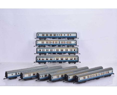 Twelve Lima 0 gauge BR blue/grey Coaches, 1st/2nd (8), Brake/2nd (2), all unboxed, VG (10)