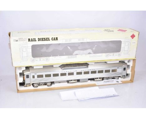 Aristo Craft Gauge 1 Diesel Rail Car 22802 Silver Budd Railcar G in original box with instructions G