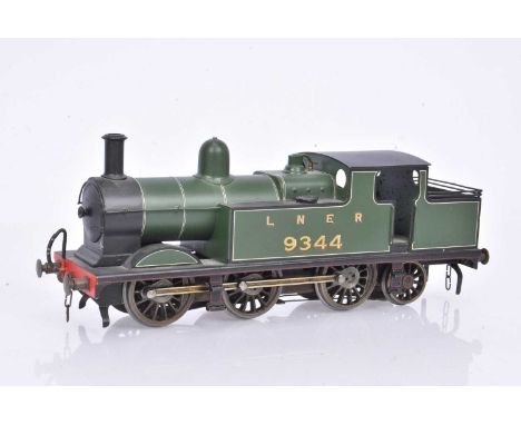Leeds 0 Gauge 3-Rail LNER green  Parker Class N5 0-4-2 Tank engine,  No 9344, repainted to an excellent standard, in a reprod