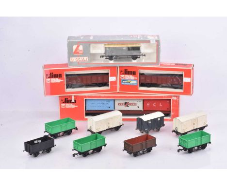 21 Lima 0 Gauge boxed and unboxed Open wagons, GWR grey (5, two boxed), BR brown (3), various Private Owners (10, three Kenda