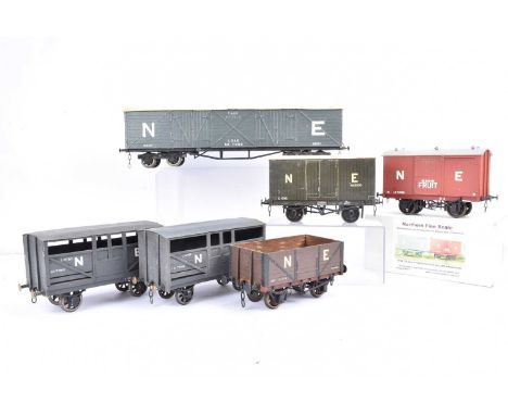 Scratch/Kit built Gauge One LNER Goods Wagons and Northern Fine scale Example (6),   scratch/kit built examples, all of metal