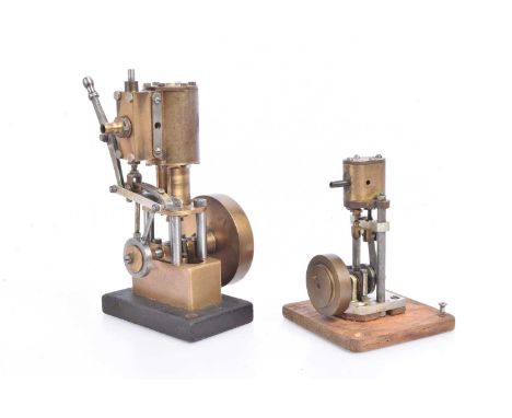 Two small Stationary Steam Engines, built by Mr H Jones of Arundel, to unknown and possibly 'own design', the larger measurin