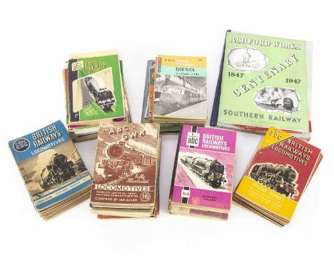 ABC Guides and Other Railway Related Volumes (70+) a large collection of Ian Allan ABC guides some with annotations/markings,