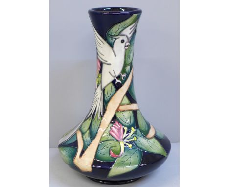 A limited edition Moorcroft vase, James Joy, signed K (Kerry) Hopkinson, shape no. 62/7 1/2, boxed 