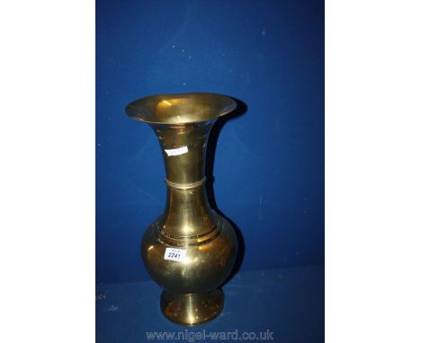 A brass Vase, 17" tall