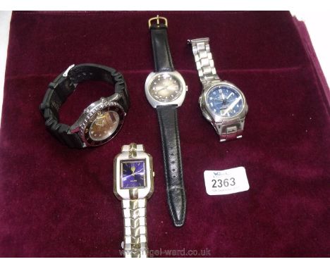 Various men's wristwatches including Casio quartz, Astral, etc