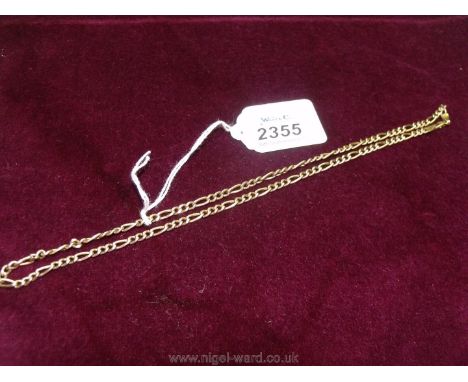 An Italian 9ct gold chain