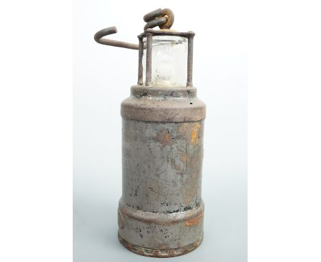 A vintage Oldham type S safety lantern / lamp