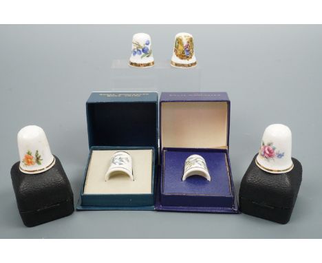 Royal Worcester and other thimbles