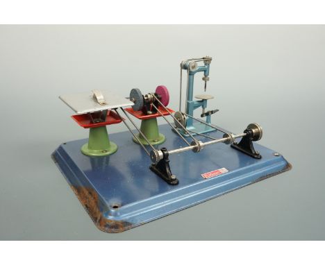 A Willesco workshop for use with a model live steam engine, 27 cm x 20 cm