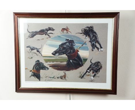 A Vic Grainger limited edition signed print, "Studies In Black", 60 × 48 cm