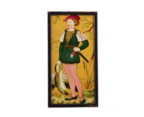  HENRY STACY MARKS (1829-1898) FOR MINTON & CO. AESTHETIC MOVEMENT TILE, CIRCA 1880 ceramic, stamped maker's marks to the rev
