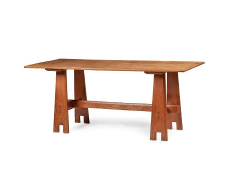  PHILIP WEBB (1831-1915) FOR MORRIS & CO. ARTS & CRAFTS TABLE, CIRCA 1870 oak 183cm long, 76.5cm high, 82cm deep  Literature: