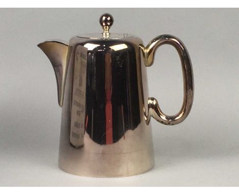 HOTEL PATTERN FOUR PIECE TEA SERVICEand an heater base