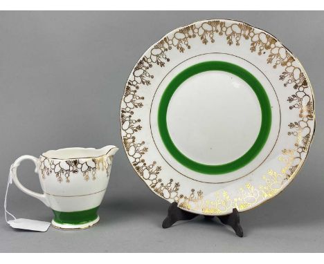 NORITAKE PART TEA SERVICE,with tree decoration, along with other tea ware including Sutherland and Royal Tron