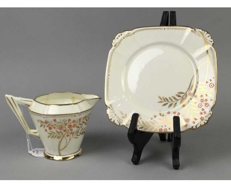 ROYAL ALBERT PART TEA SERVICE,comprising twelve cups, twelve saucers, twelve side plates, two biscuit plates and cream jug, d