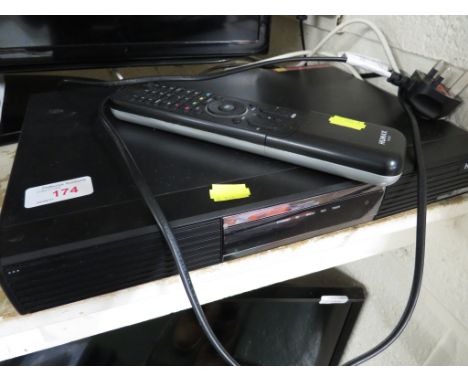 HUMAX FREEVIEW PLUS RECORDER WITH REMOTE.