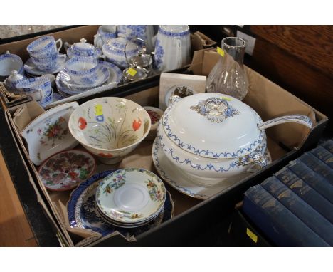 Booths soup tureen, decorative plates, saucers and bowls