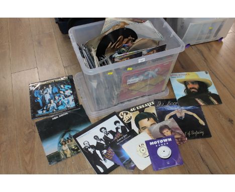 Box of LP's - Elvis, Def Leppard, Boomtown Rats, Whitney Houston etc