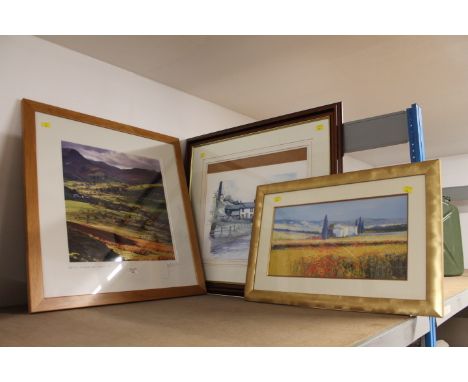 Signed photograph of Littletown and The Newlands Valley in Autumn by Joe Cornish, print of Matterdale End and continental sce