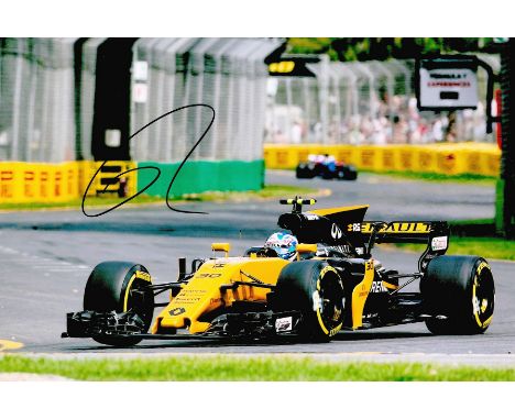 Motor Racing Jolyon Palmer signed Renault Formula One 12x8 colour photo. Jolyon Palmer (born 20 January 1991) is a British mo