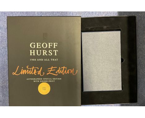 Sir Geoff Hurst Personally Signed Limited Edition 762/1100 Autobiography Titled '1966 And All That'. First Edition Hardback b