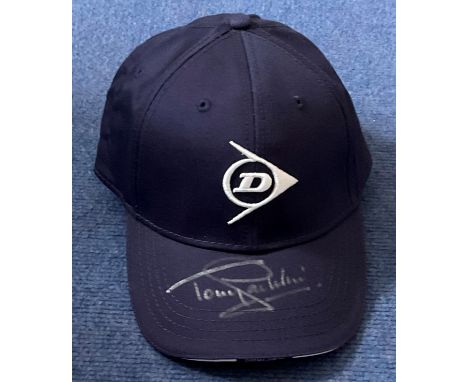 Tony Jacklin signed Dunlop golf cap. Anthony Jacklin CBE (born 7 July 1944) is a retired English golfer. He was the most succ
