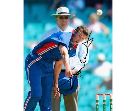 Cricket Steve Harmison signed 10x8 colour photo. Stephen James Harmison, MBE, DL (born 23 October 1978) is an English former 