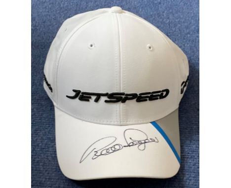Bernhard Langer signed Taylor Made Jet Speed golf cap. German professional golfer. He is a two-time Masters champion and was 