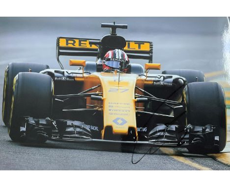 Motor Racing Nico Hulkenberg signed Renault Formula One 12x8 colour photo. German professional racing driver who currently se