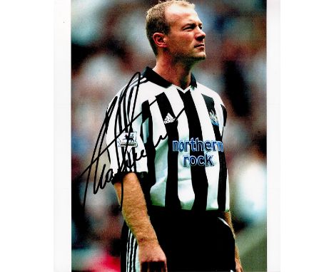 Football Alan Shearer signed Newcastle United 10x8 colour photo. Alan Shearer CBE DL (born 13 August 1970) is an English foot