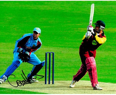 Cricket Geraint Jones signed 10x8 colour photo. Geraint Owen Jones MBE (born 14 July 1976) is a former cricketer who played f