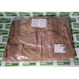 17x Coveralls AFV - Beige - FR - Size 190/112 - NSN 8415-99-212-5342