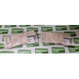 68x British Forces inner cotton gloves - size 1 - NSN 8415-99-137-4449