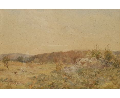 Elaine Katherine Grimshaw (British 1877-1972): 'Sunset Glow Hazelslack Westmorland', watercolour signed titled and dated 1919