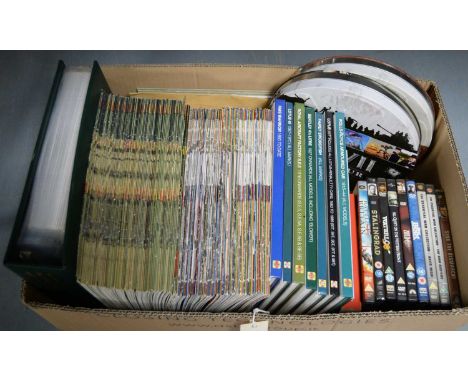 A selection of books, magazines, and DVDS of military and transport interest, including: a complete Danbury Mint For Valour: 