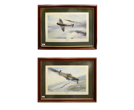 Robert Taylor – ‘Angels Three Zero’, signed in pencil, colour print, limited edition 711/990, further signed by aircrew Bobby