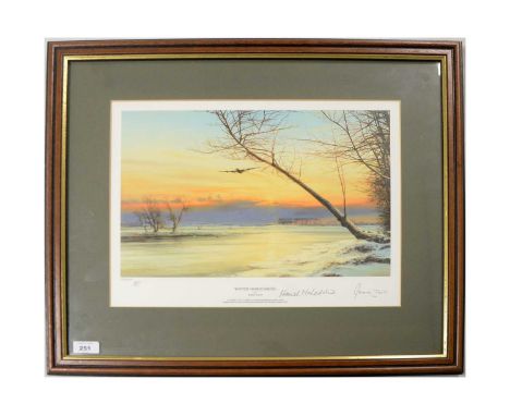 Robert Taylor – ‘Winter Homecoming’, pencil monogram, colour print, limited edition 134/600, further signed by aircrew James 